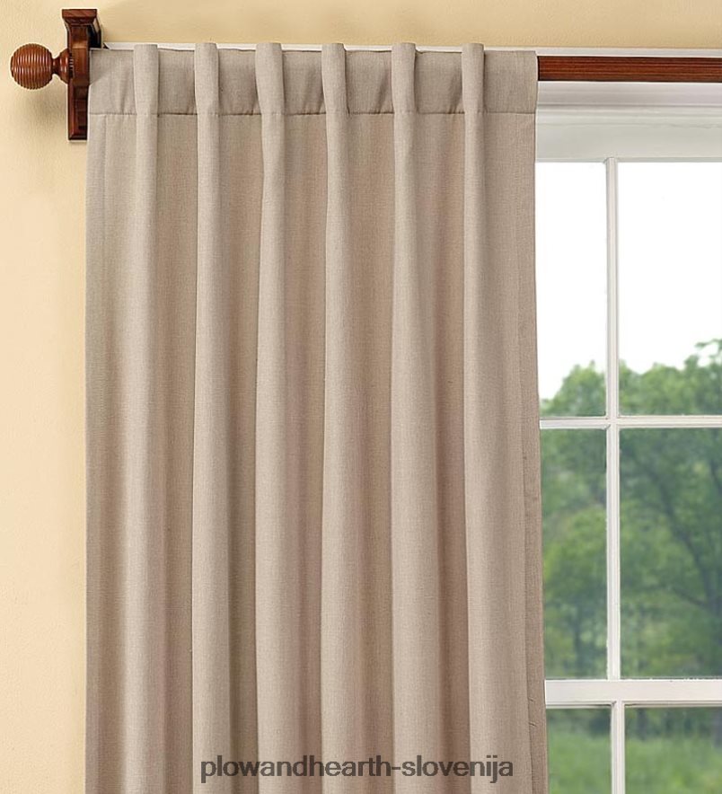 izolacijska zavesa z žepkastimi palicami, 96 l - mah Plow & Hearth 2V46083179 gospodinjska posoda