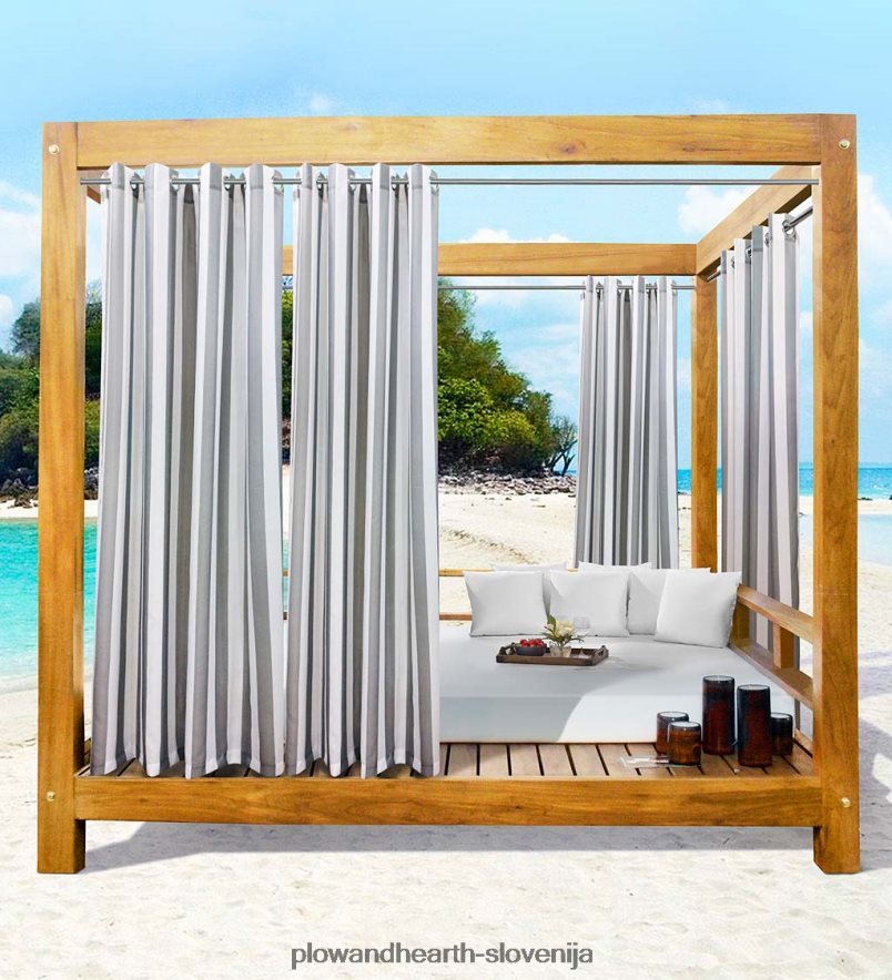 črtaste zunanje zavese Seascape Plow & Hearth 2V46081471 gospodinjska posoda