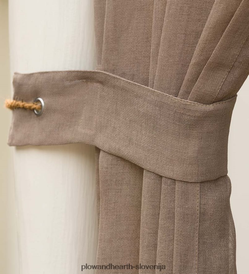 zunanja zavesa sunspun tab top, 110 š x 84 d - siva Plow & Hearth 2V46083160 gospodinjska posoda