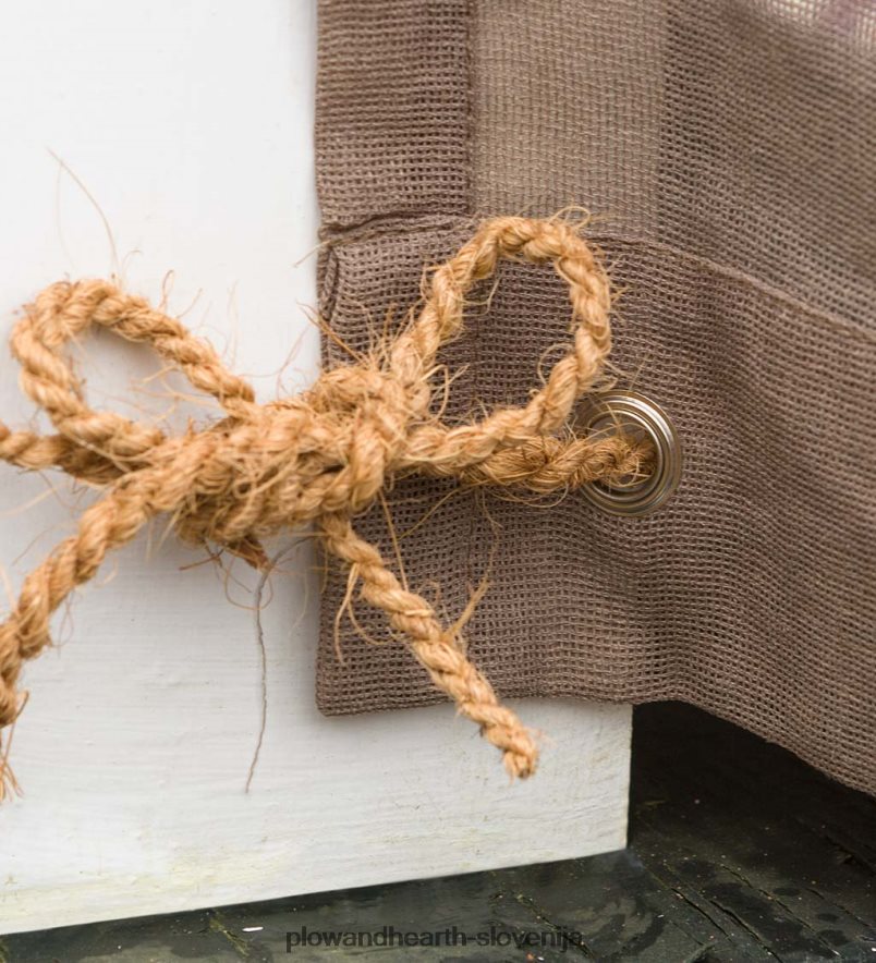 zunanja zavesa sunspun tab top, 110 š x 84 d - siva Plow & Hearth 2V46083160 gospodinjska posoda