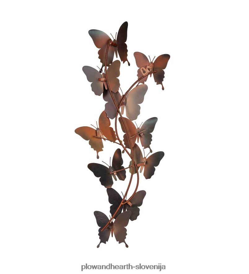 notranja/zunanja pastelna stenska umetnost z metulji Plow & Hearth 2V46081655 gospodinjska posoda