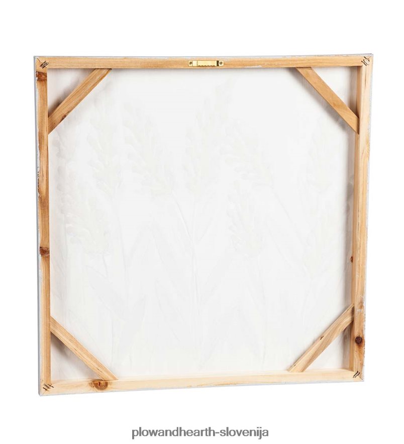 ročno poslikano platno lila stenski dekor Plow & Hearth 2V46082527 gospodinjska posoda