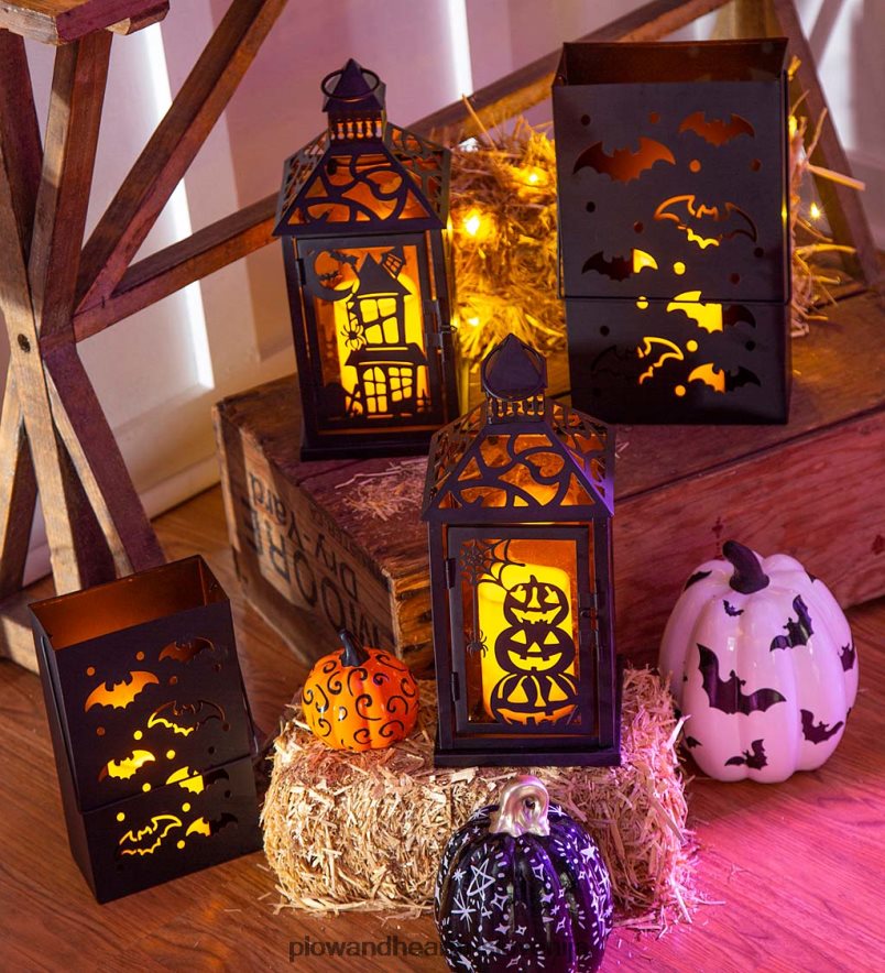 keramične buče za noč čarovnic, set 3 kom Plow & Hearth 2V46082435 gospodinjska posoda