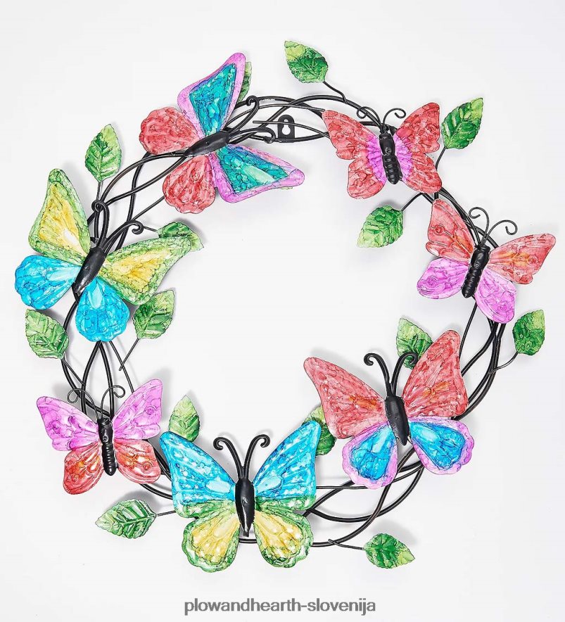 kovinski venec iz metulja Plow & Hearth 2V46082462 gospodinjska posoda