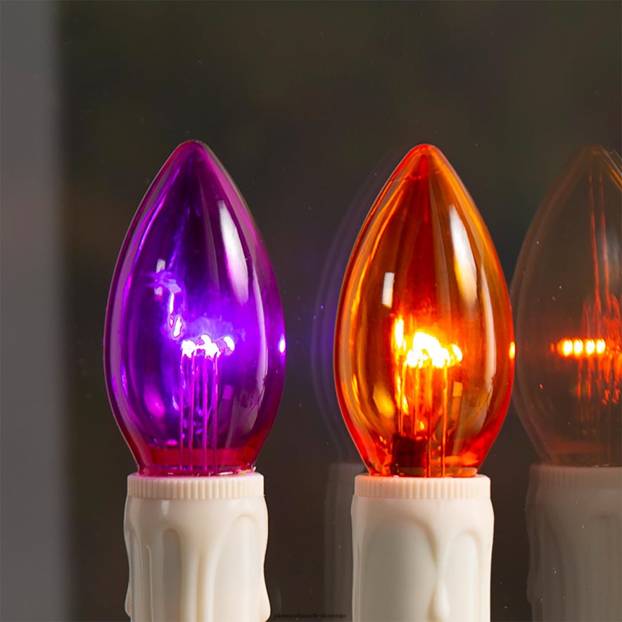 nadomestne žarnice za priseske za noč čarovnic, komplet 2 - oranžne Plow & Hearth 2V46082363 gospodinjska posoda