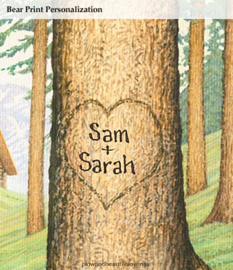 osebni tisk medvedkov Plow & Hearth 2V46082476 gospodinjska posoda