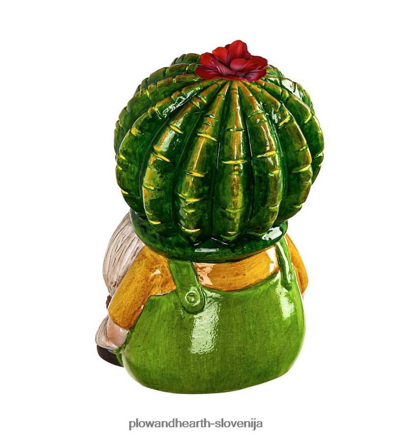 osvetljeni keramični palčki kaktusi, set 2 kom Plow & Hearth 2V46082425 gospodinjska posoda