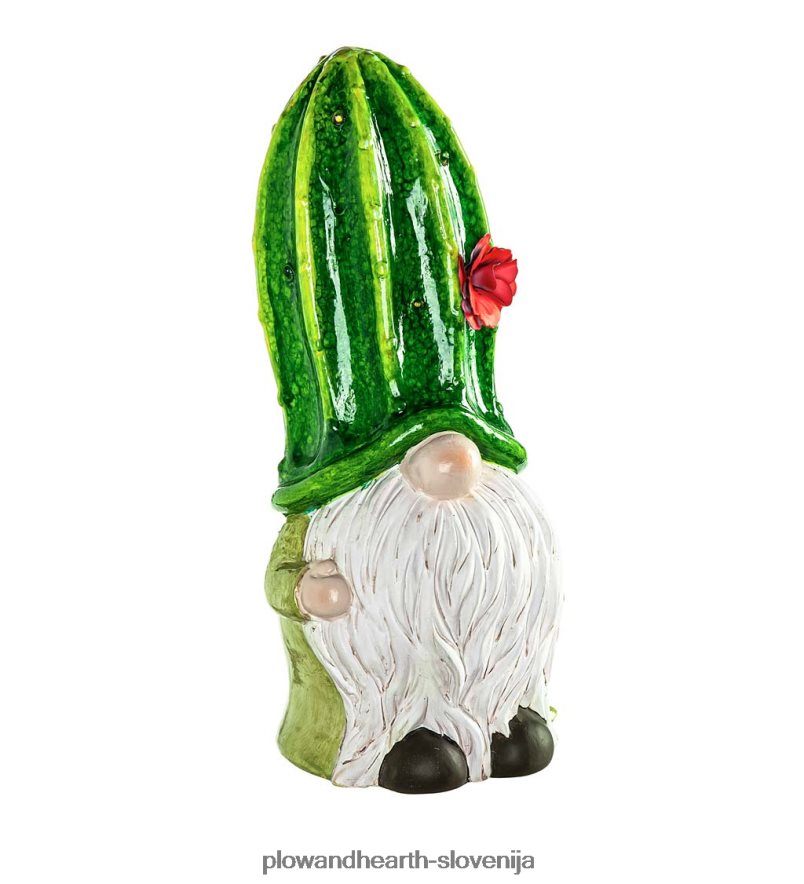 osvetljeni keramični palčki kaktusi, set 2 kom Plow & Hearth 2V46082425 gospodinjska posoda