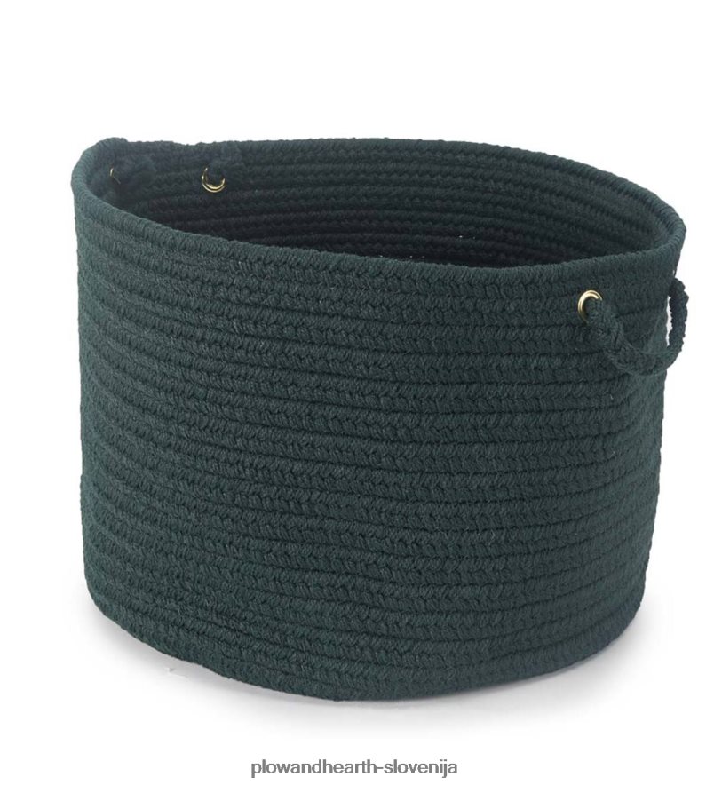 pletena polipro roanoke košara z ročaji - črna multi Plow & Hearth 2V46082487 gospodinjska posoda