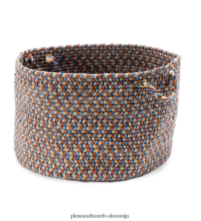 pletena polipro roanoke košara z ročaji - črna multi Plow & Hearth 2V46082487 gospodinjska posoda