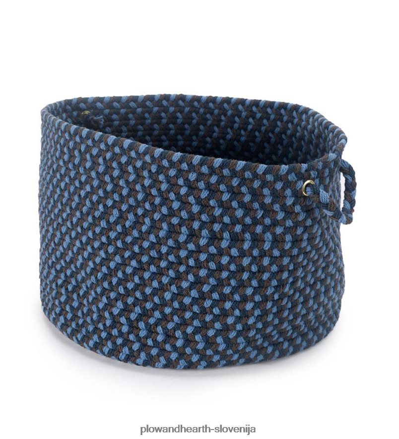 pletena polipro roanoke košara z ročaji - črna multi Plow & Hearth 2V46082487 gospodinjska posoda