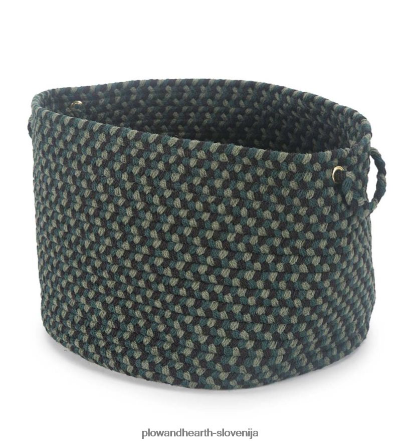 pletena polipro roanoke košara z ročaji - črna multi Plow & Hearth 2V46082487 gospodinjska posoda