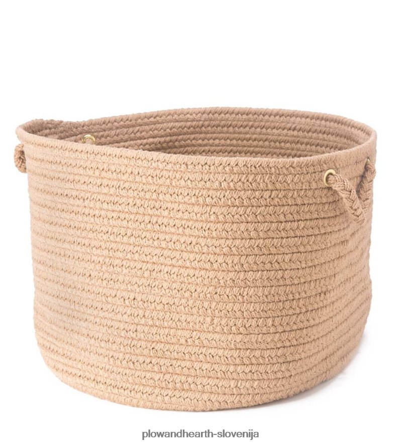 pletena polipro roanoke košara z ročaji - črna multi Plow & Hearth 2V46082487 gospodinjska posoda