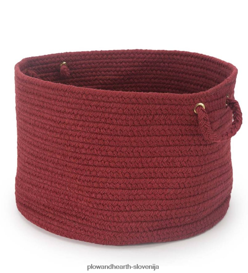 pletena polipro roanoke košara z ročaji - črna multi Plow & Hearth 2V46082487 gospodinjska posoda