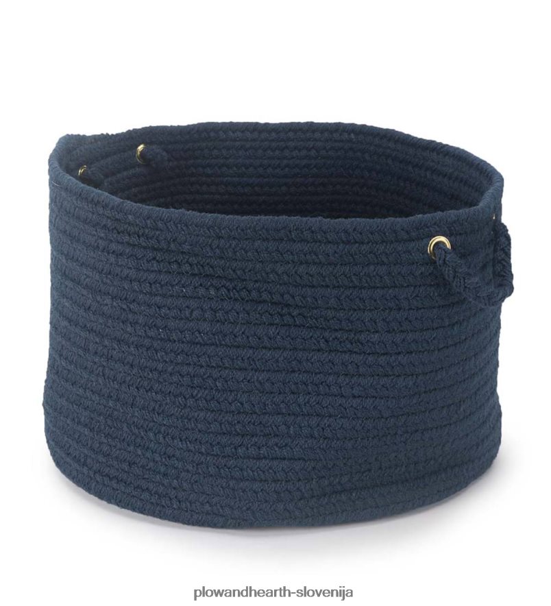 pletena polipro roanoke košara z ročaji - črna multi Plow & Hearth 2V46082487 gospodinjska posoda