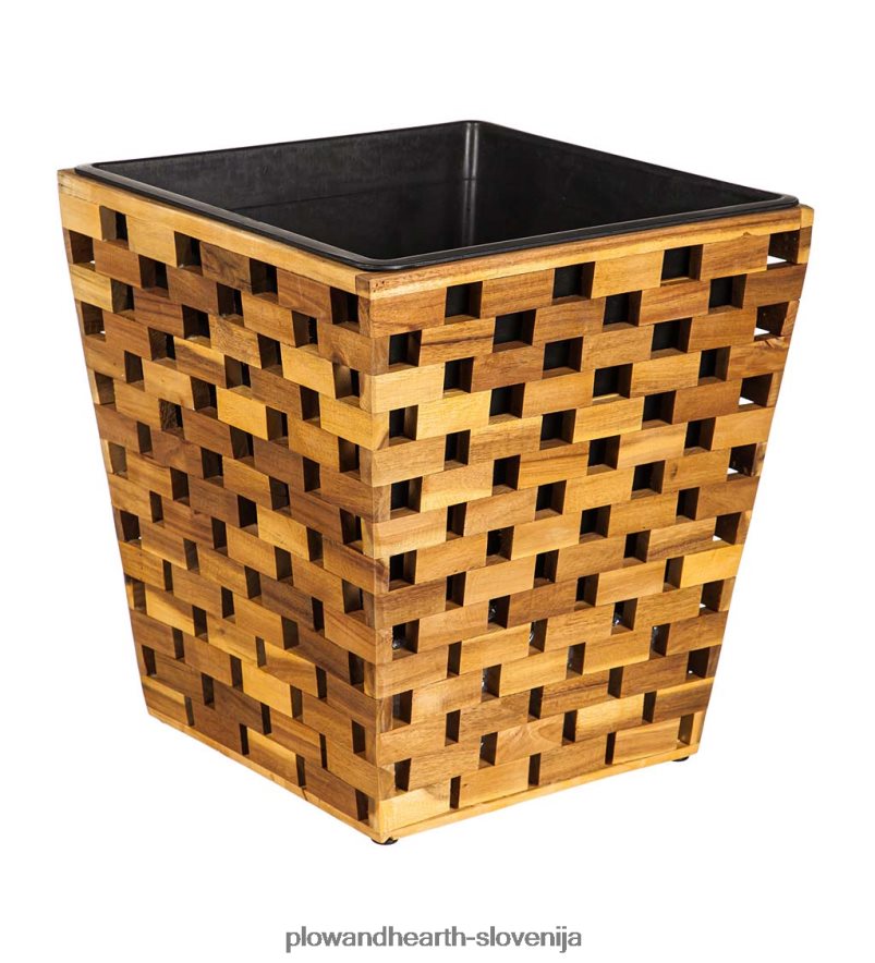 sadilniki iz recikliranega lesa, komplet 3 kosov Plow & Hearth 2V46082477 gospodinjska posoda