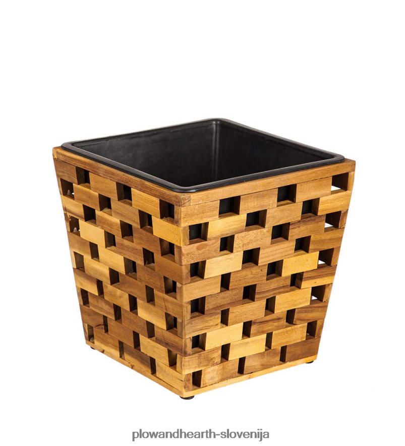 sadilniki iz recikliranega lesa, komplet 3 kosov Plow & Hearth 2V46082477 gospodinjska posoda