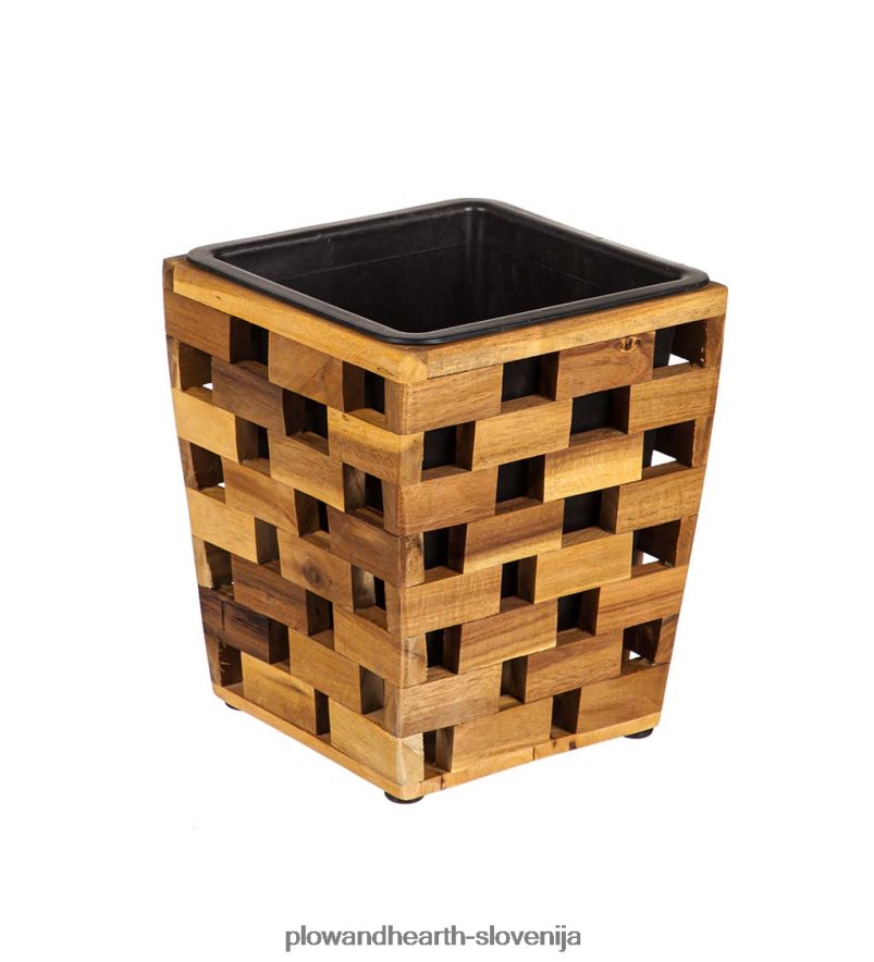 sadilniki iz recikliranega lesa, komplet 3 kosov Plow & Hearth 2V46082477 gospodinjska posoda