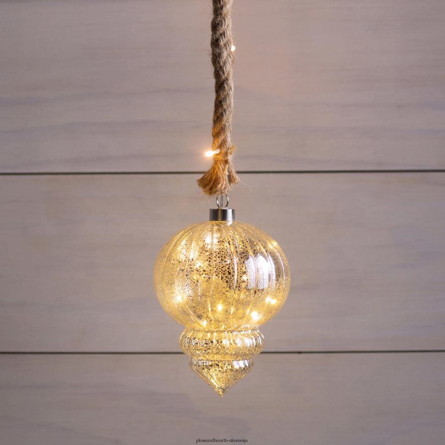 viseča steklena zaključna okrasna lučka Plow & Hearth 2V46082323 gospodinjska posoda