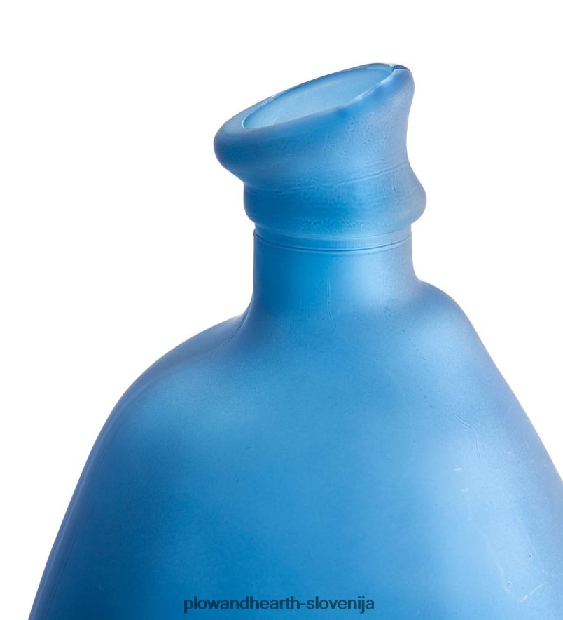 visoka vaza z baloni iz recikliranega motnega stekla - mornarska Plow & Hearth 2V46082471 gospodinjska posoda