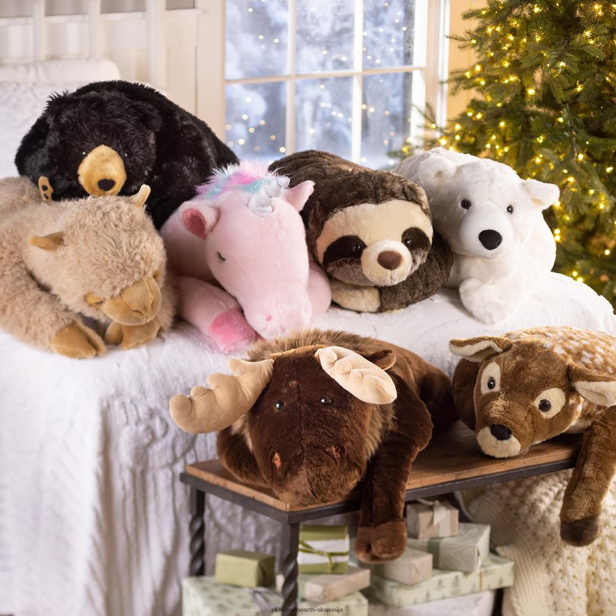 Moose prevelika plišasta blazina za crkljanje živali Plow & Hearth 2V46082491 gospodinjska posoda