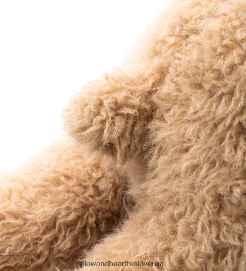 allie vzglavnik iz plišastega živalskega trupa iz alpake - tan Plow & Hearth 2V46082489 gospodinjska posoda