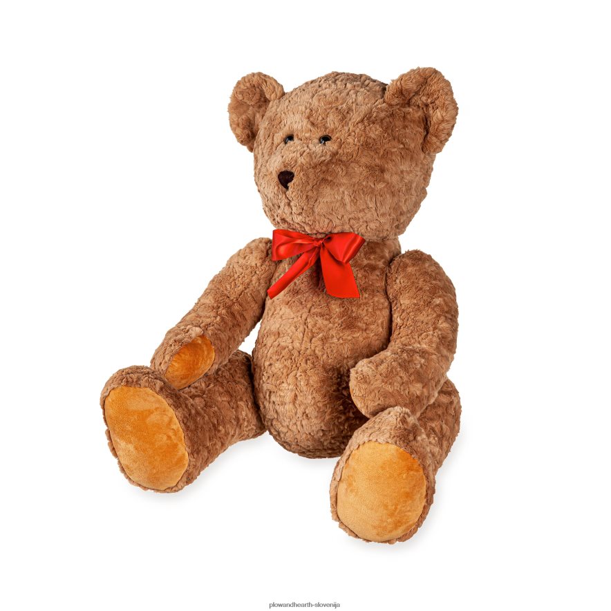 prevelik plišasti medvedek s pentljo Plow & Hearth 2V46082492 gospodinjska posoda