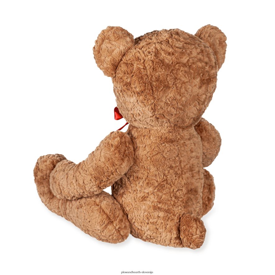 prevelik plišasti medvedek s pentljo Plow & Hearth 2V46082492 gospodinjska posoda