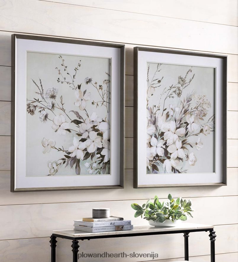 jesenski izbor i uokvirjena stenska umetniška slika Plow & Hearth 2V46082523 gospodinjska posoda