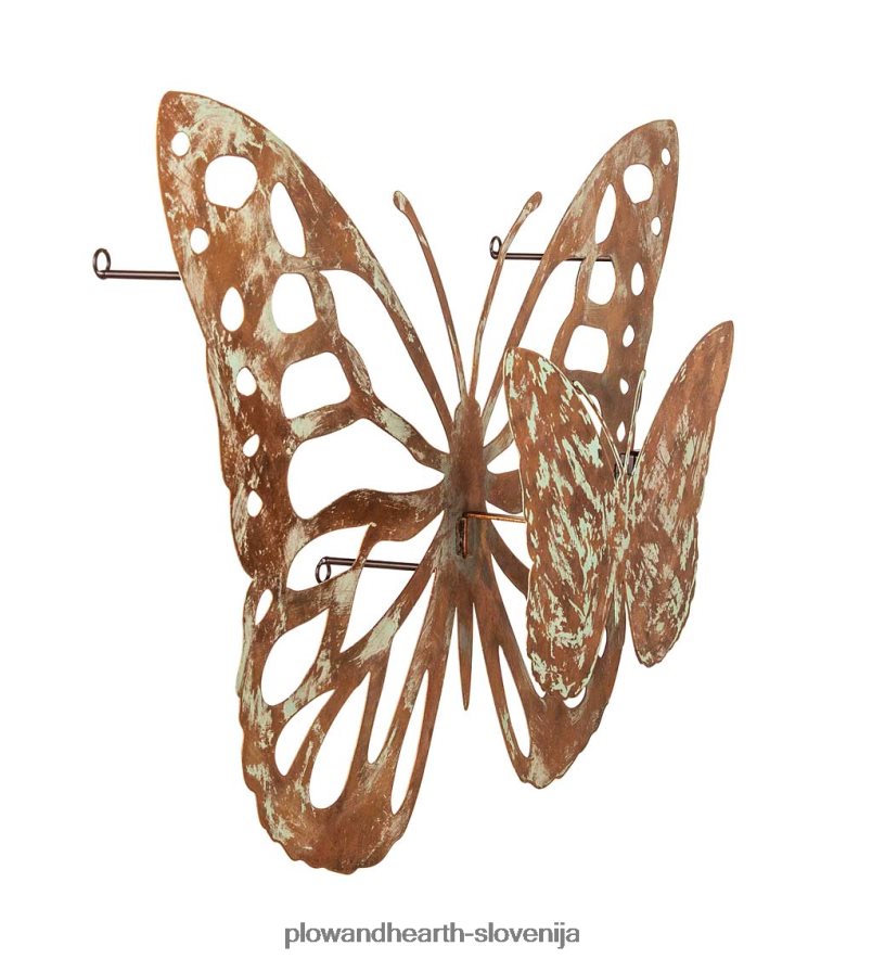 osvetljena lasersko izrezana stenska umetnost metulja Plow & Hearth 2V46082387 gospodinjska posoda