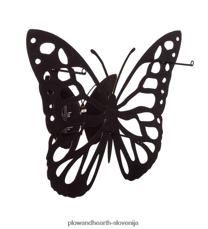 osvetljena lasersko izrezana stenska umetnost metulja Plow & Hearth 2V46082387 gospodinjska posoda