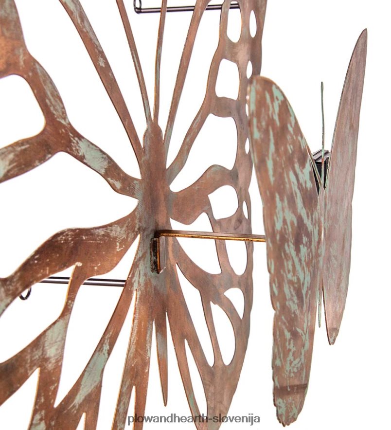 osvetljena lasersko izrezana stenska umetnost metulja Plow & Hearth 2V46082387 gospodinjska posoda