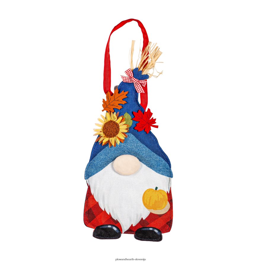 zahvalite se jesenskemu dekorju vrat v obliki palčkov Plow & Hearth 2V4608520 gospodinjska posoda