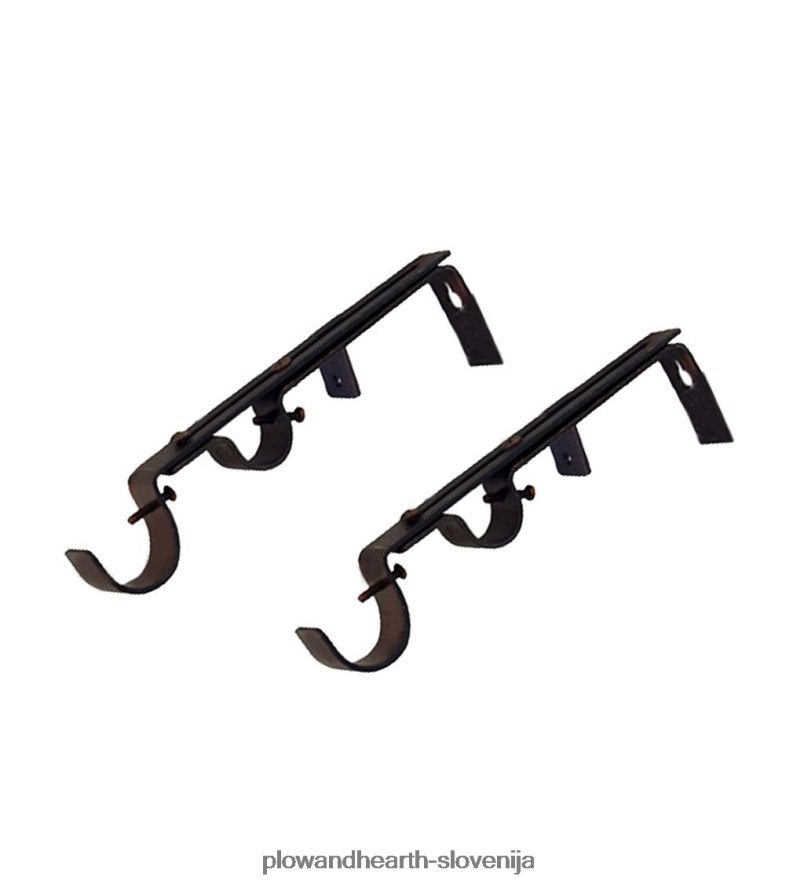 dvopalični nosilci, par - espresso Plow & Hearth 2V46082637 gospodinjska posoda