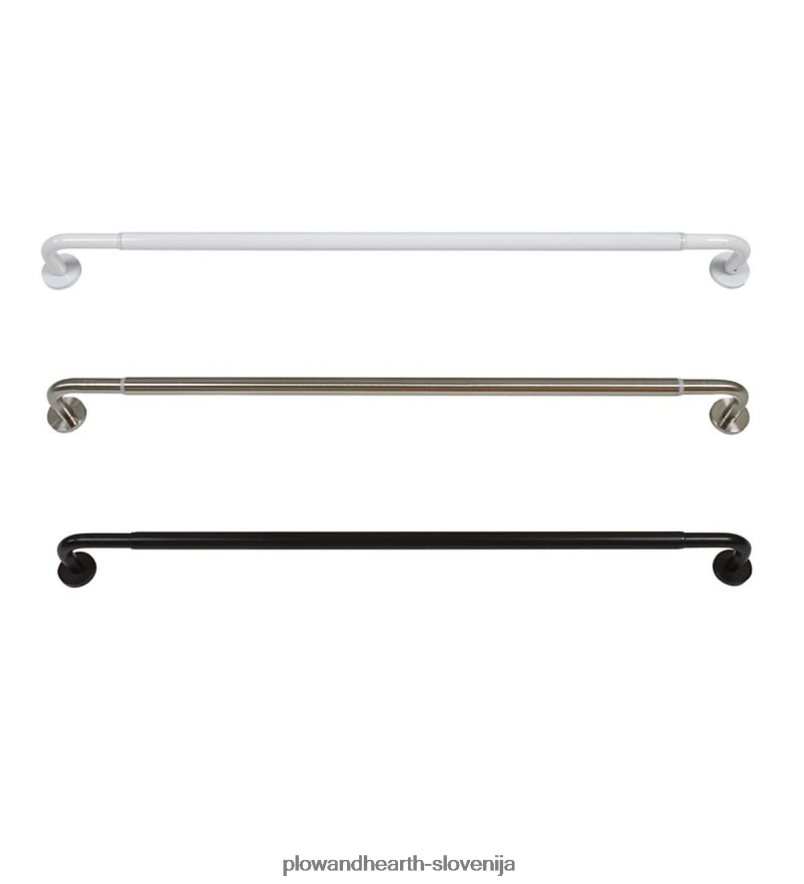 jeklena zaobljena karnisa za zasebnost Plow & Hearth 2V46082630 gospodinjska posoda