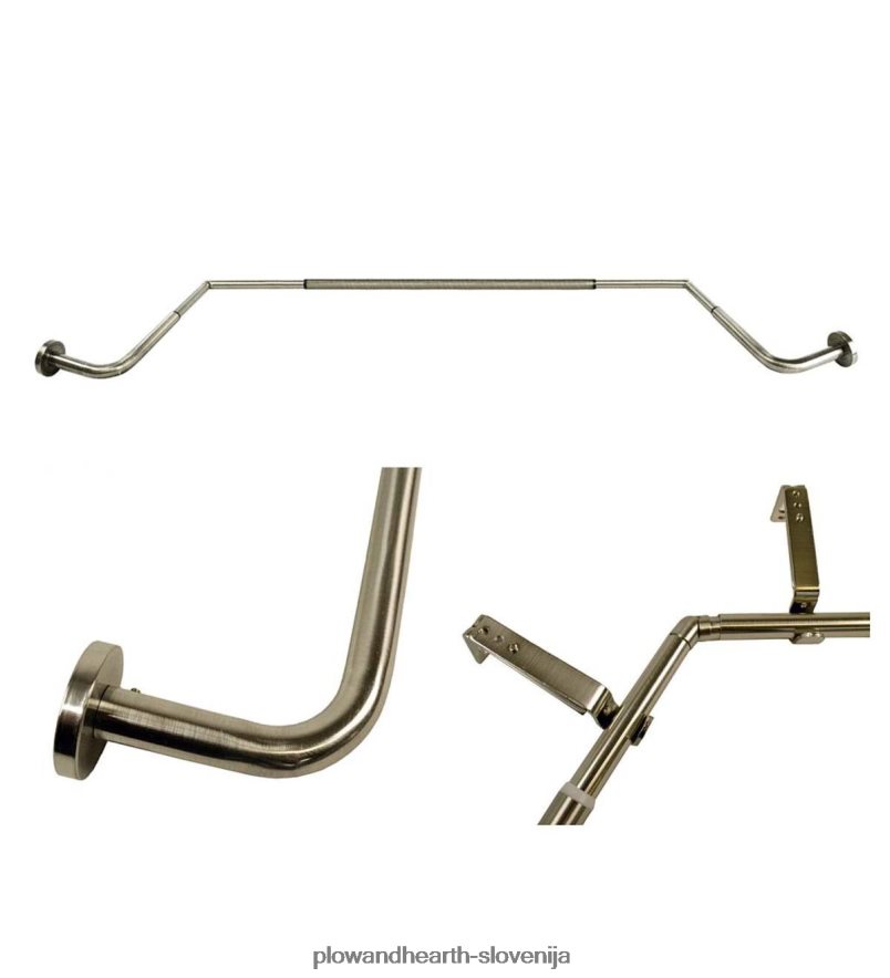 nastavljive erkerne karnise - espresso Plow & Hearth 2V46082643 gospodinjska posoda