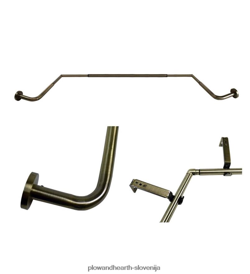 nastavljive erkerne karnise - espresso Plow & Hearth 2V46082643 gospodinjska posoda