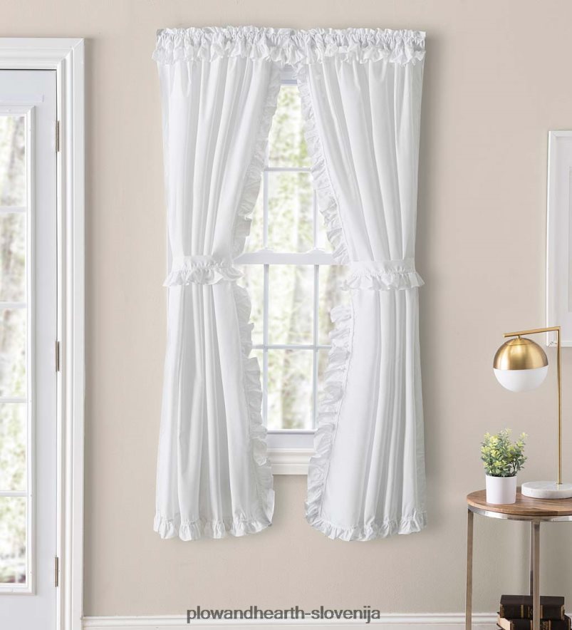 klasične ozke zavese z volančki Plow & Hearth 2V46082602 gospodinjska posoda