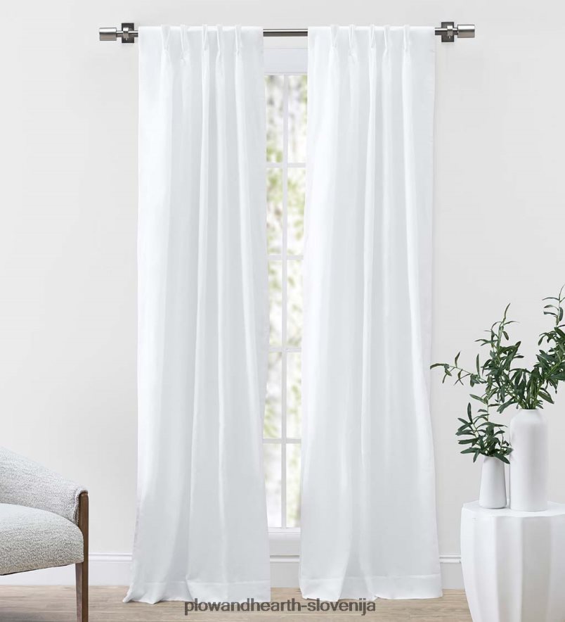 mirne zavese iz mešanice lanu Plow & Hearth 2V46082607 gospodinjska posoda