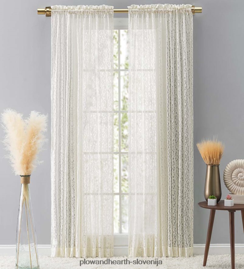 zavese iz tkane čipke Plow & Hearth 2V46082614 gospodinjska posoda
