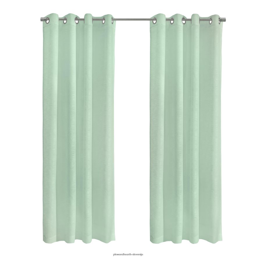 zgornja zavesna plošča s prosojnimi vtičnicami - svetlo siva - 52 x 108 Plow & Hearth 2V46082609 gospodinjska posoda