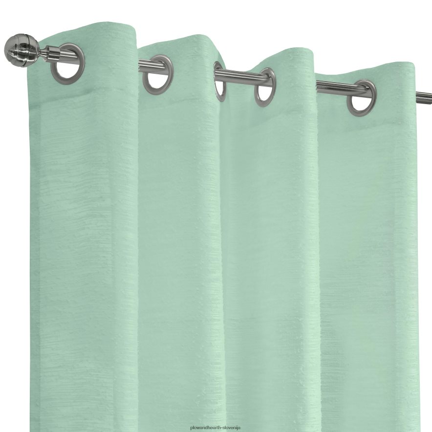 zgornja zavesna plošča s prosojnimi vtičnicami - svetlo siva - 52 x 108 Plow & Hearth 2V46082609 gospodinjska posoda