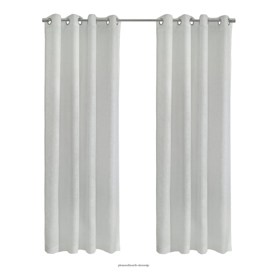 zgornja zavesna plošča s prosojnimi vtičnicami - svetlo siva - 52 x 108 Plow & Hearth 2V46082609 gospodinjska posoda