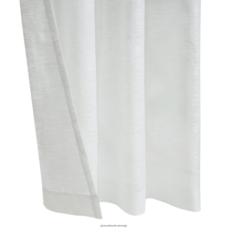 zgornja zavesna plošča s prosojnimi vtičnicami - svetlo siva - 52 x 108 Plow & Hearth 2V46082609 gospodinjska posoda