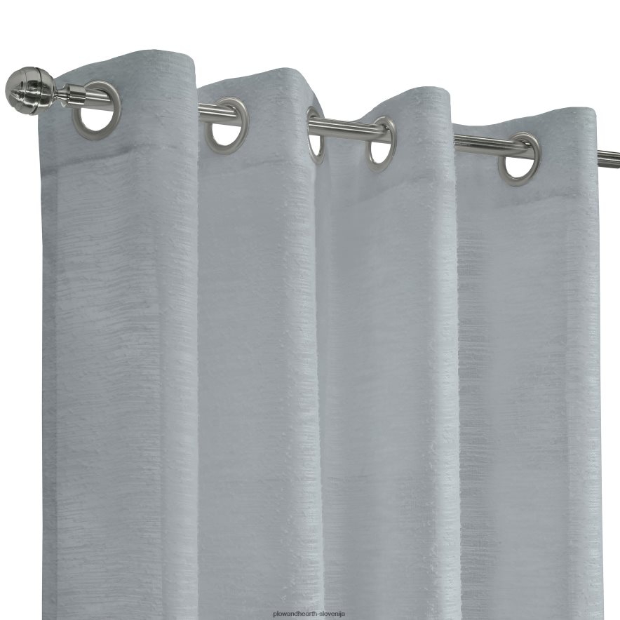 zgornja zavesna plošča s prosojnimi vtičnicami - svetlo siva - 52 x 108 Plow & Hearth 2V46082609 gospodinjska posoda