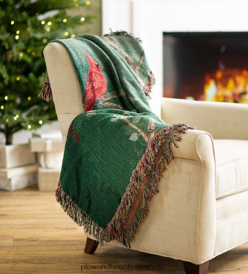 bombažna tapiserija, izdelana v ZDA Plow & Hearth 2V4608783 gospodinjska posoda