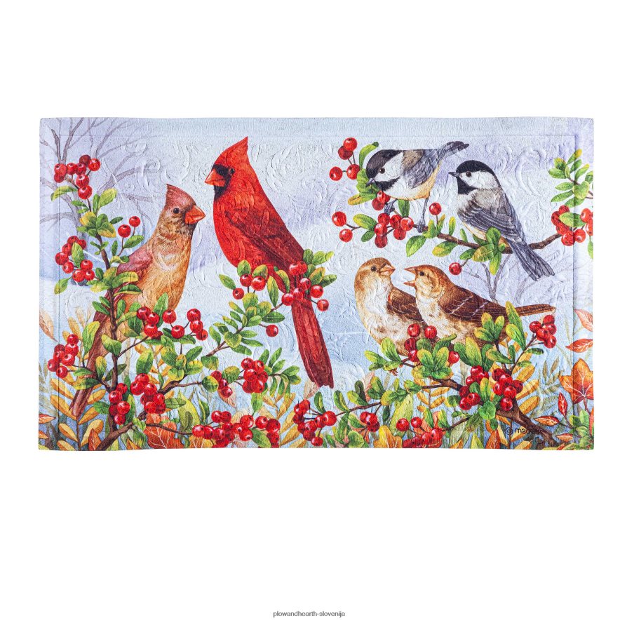 reliefna talna podloga za kardinale in prijatelje Plow & Hearth 2V46081728 gospodinjska posoda