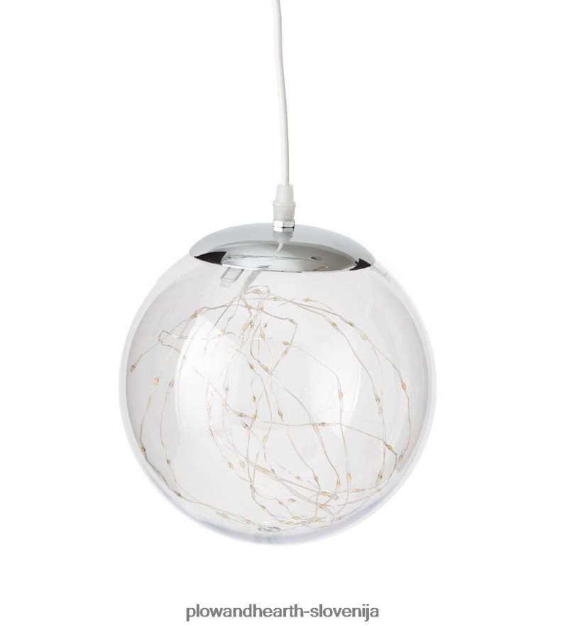 notranje/zunanje osvetljene akrilne krogle z mikro LED Plow & Hearth 2V46081663 gospodinjska posoda