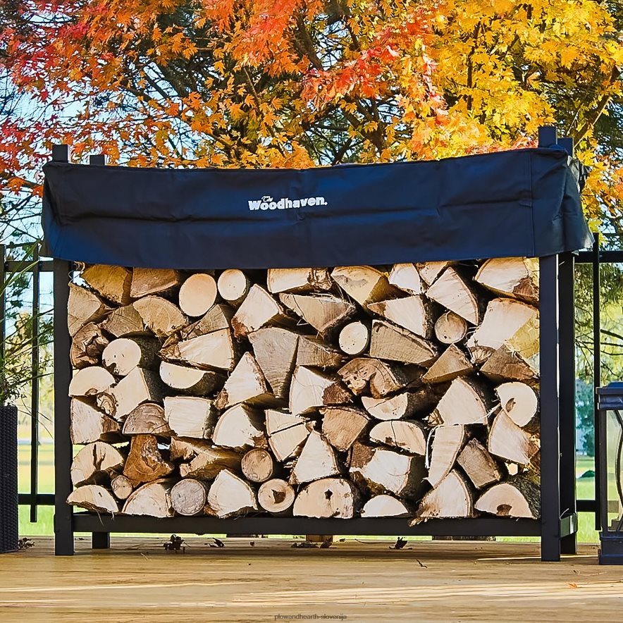 prenosno leseno stojalo s pokrovom Plow & Hearth 2V46082849 dodatki