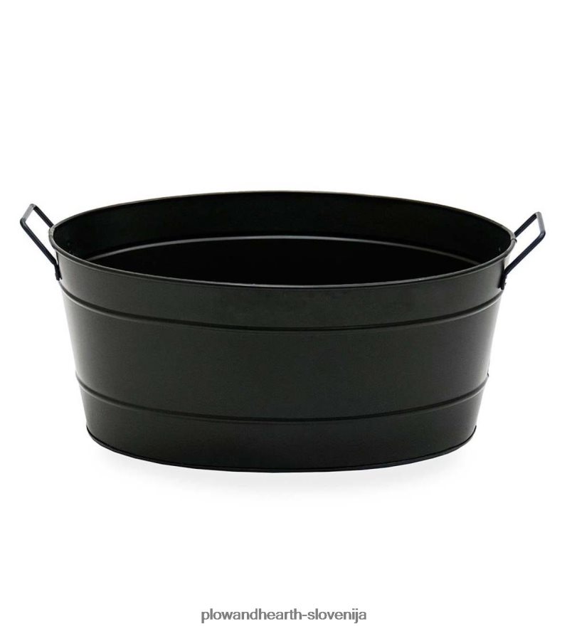 ovalna pocinkana kad - črna Plow & Hearth 2V46082866 Ognjišče